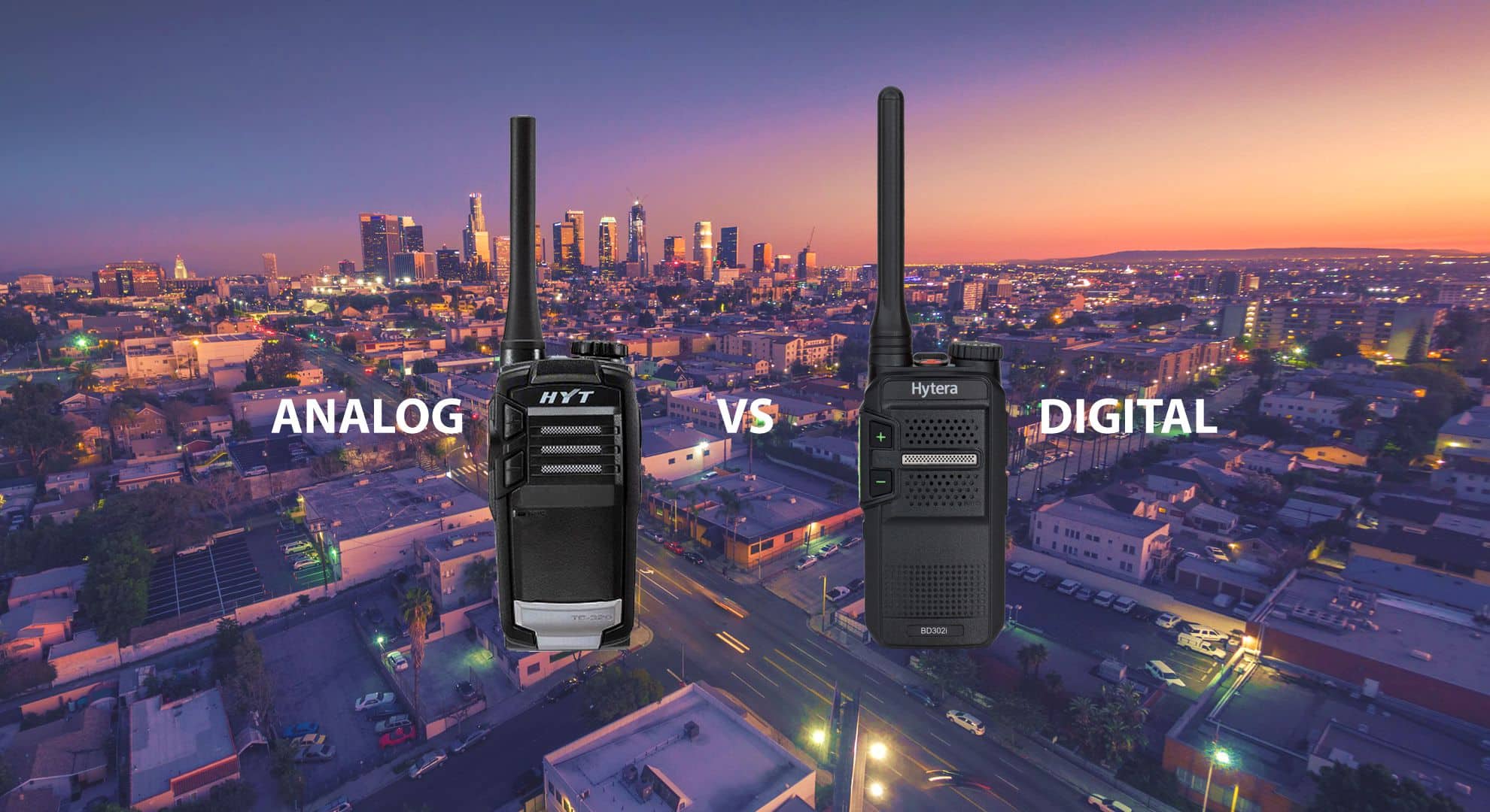 Hytera Analog vs Digital Two Way Radios