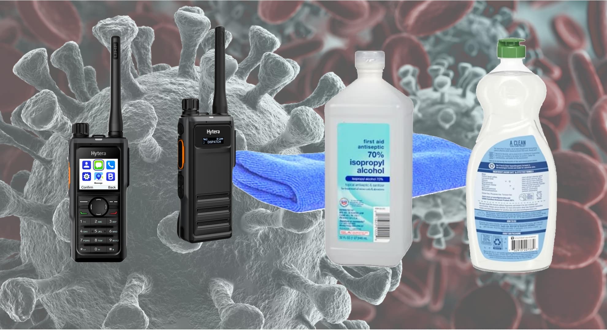 Clean-and-disinfect-two-way-radios