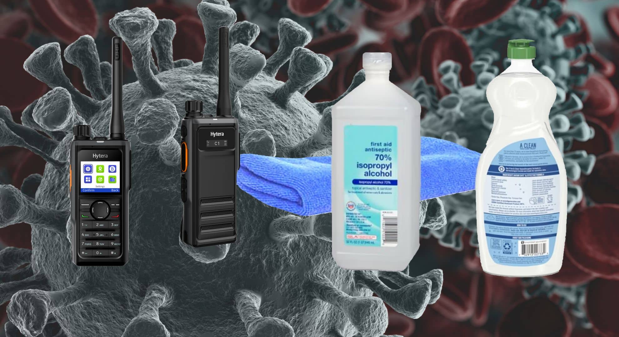 Clean-and-disinfect-two-way-radios