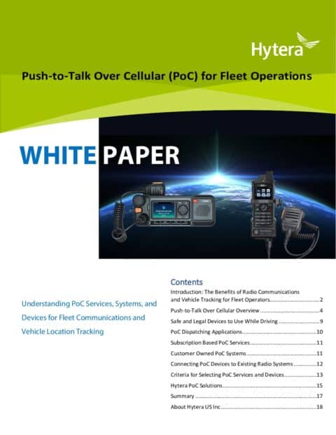 Poc Machine Paper White Paper Case Studies - Hytera US Inc