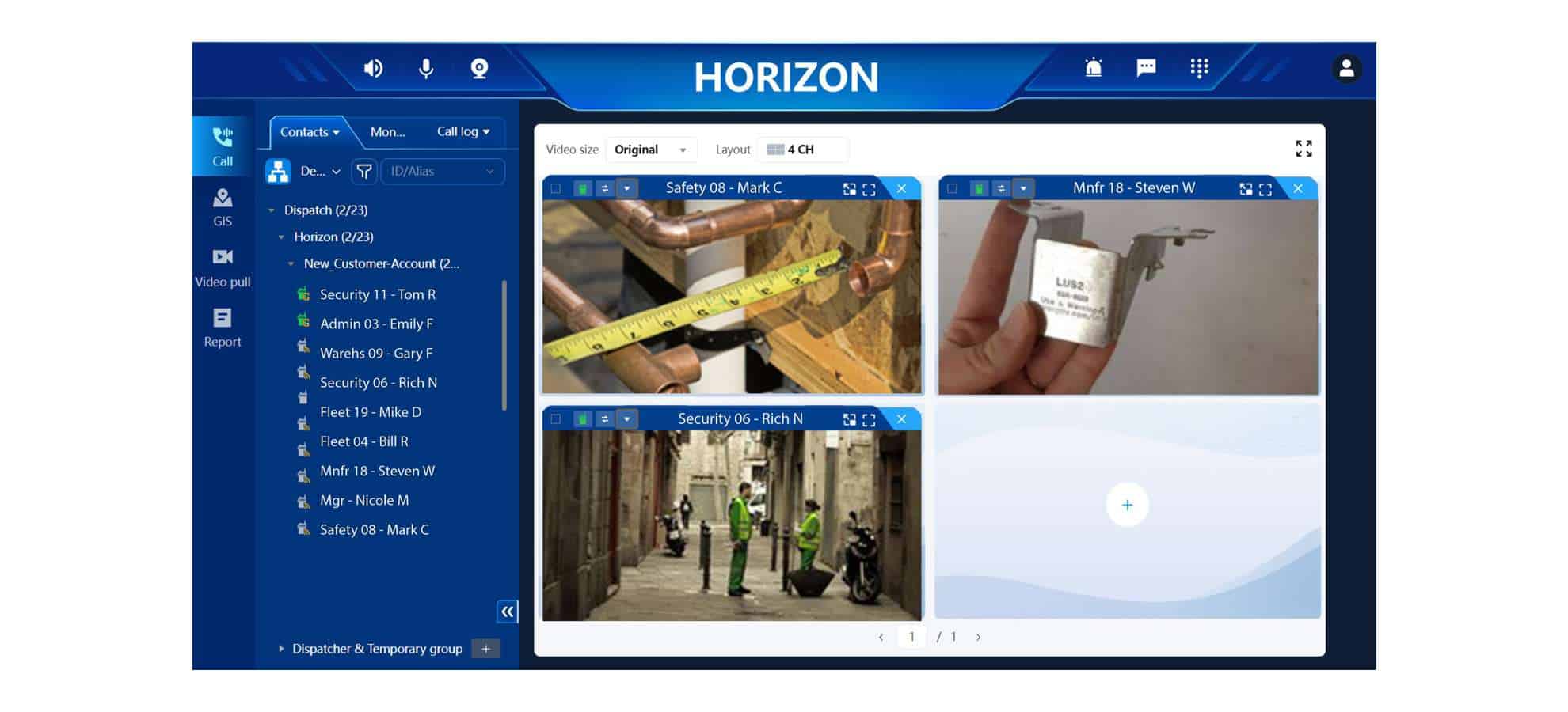 PoC dispatch screenshot of sharing videos and pictures